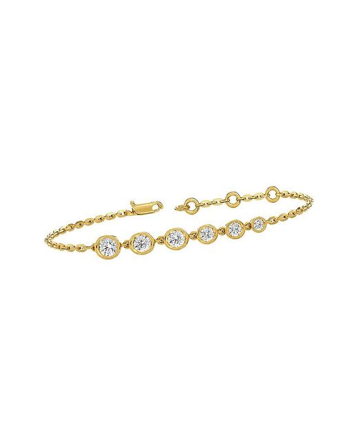 Lab Grown Diamonds White 14K 0.86 Ct. Tw. Lab-Grown Diamond Tennis Bracelet