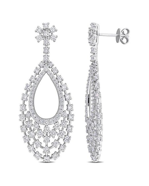 Rina Limor White 14k 3.22 Ct. Tw. Diamond Drop Earrings