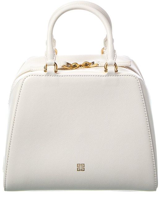 Givenchy Gray Antigona Cube Mini Leather Bag