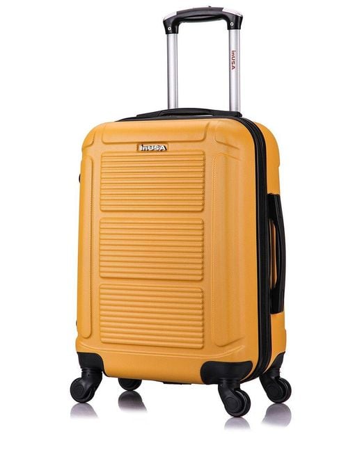 InUSA Orange Pilot Lightweight Hardside Luggage 20in