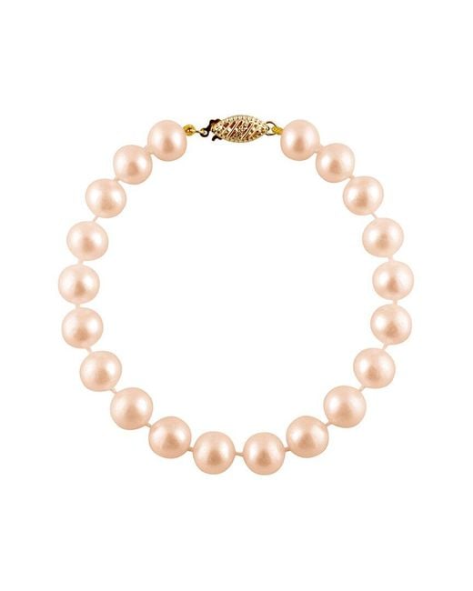 Splendid Multicolor 14k 6-7mm Pearl Bracelet