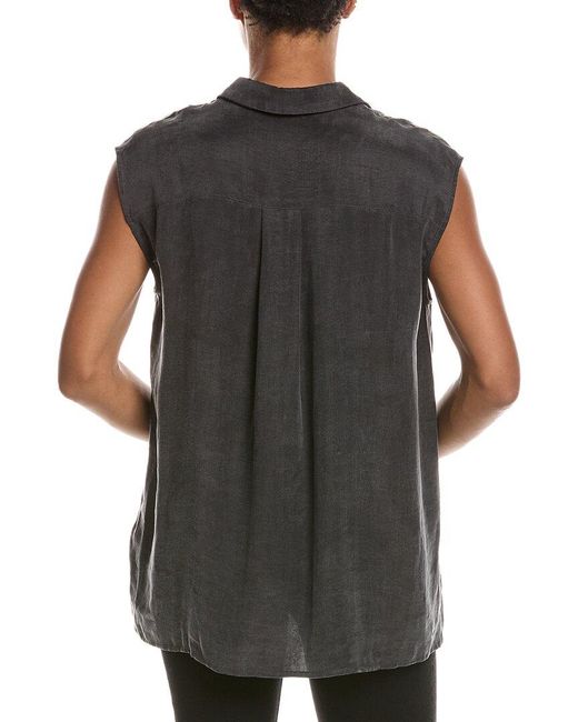 Officine Generale Gray Isma Bib Shirt