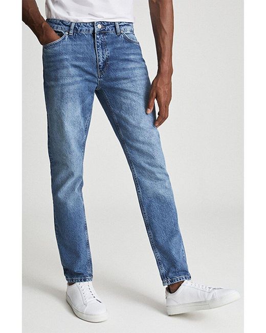Reiss Blue Quay Washed Tapered Slim Jean for men