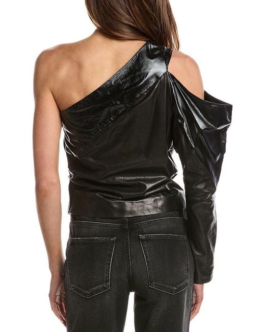 IRO Black Ashak Leather Top