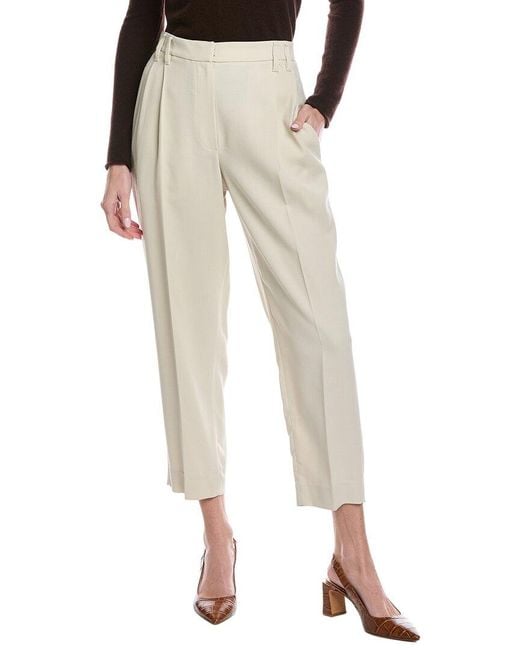 Brunello Cucinelli Natural Wool-blend Pant