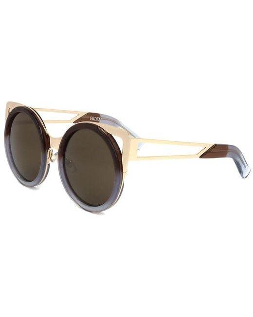 Linda Farrow Brown Edm4 49mm Sunglasses