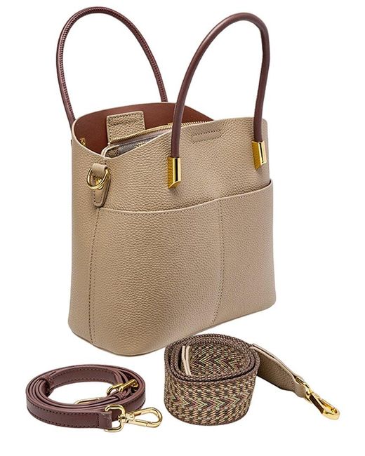 Adele Berto Natural Leather Shoulder Bag