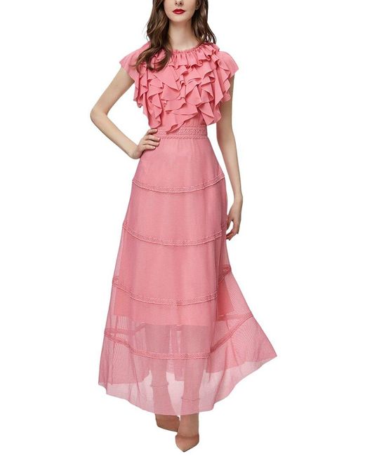 BURRYCO Pink Brc By Maxi Dress