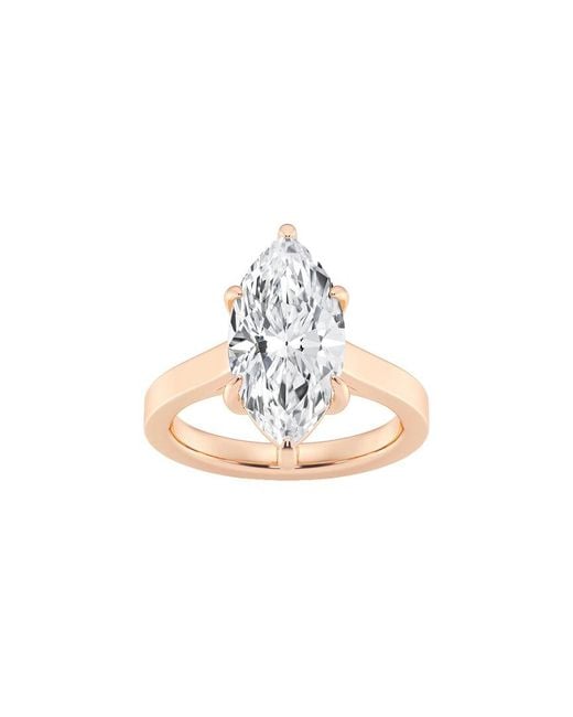 Lab Grown Diamonds White 14K 4.00 Ct. Tw. Lab-Grown Diamond Solitaire Engagement Ring