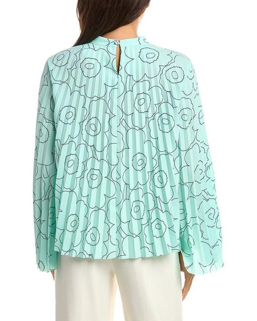 Marimekko Blue Duuri Piirto Unikko Top
