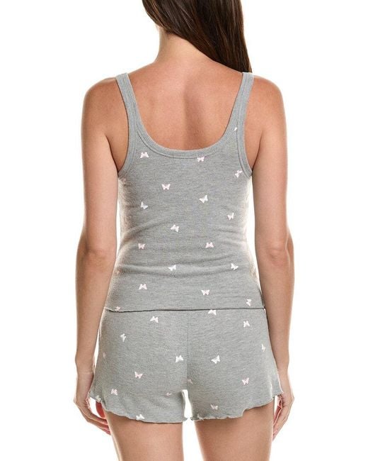 Pj Salvage Gray Peachy Mix Match Cami
