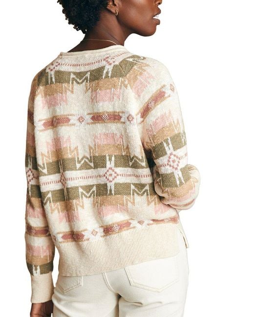 Faherty Brand Natural Doug Good Feather Slub Pullover