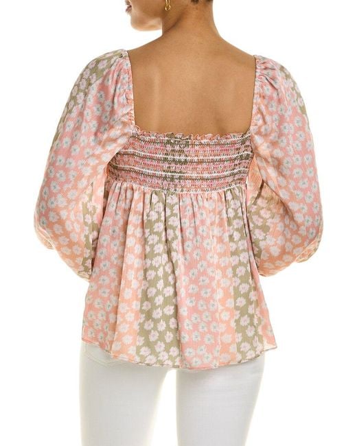 Sachin & Babi Orange Leslie Top