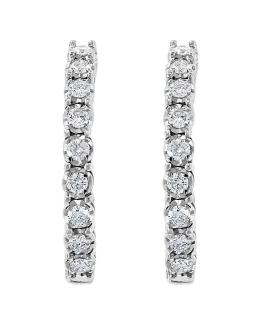 Effy Fine Jewelry White 14K 0.88 Ct. Tw. Diamond Earrings