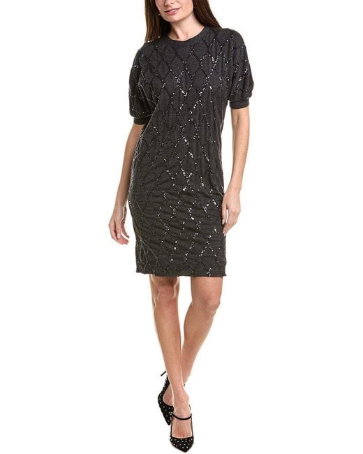 Brunello Cucinelli Black Wool & Silk-blend Dress