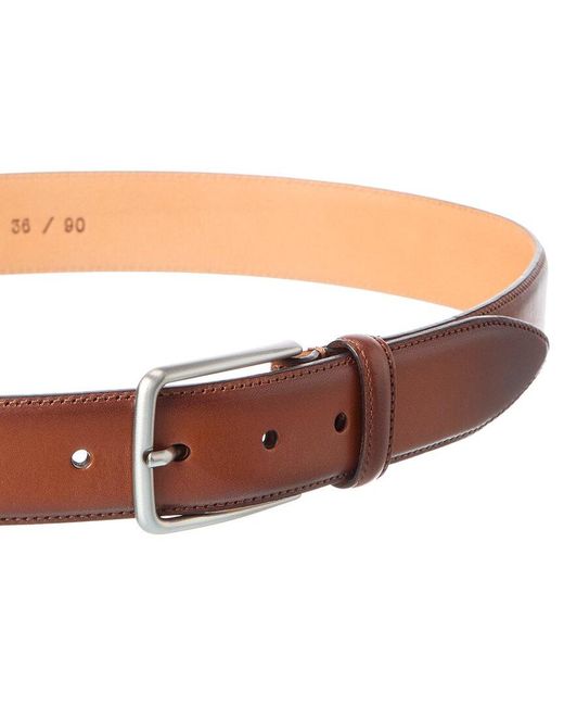 Bruno Magli Brown Emilio Leather Belt for men