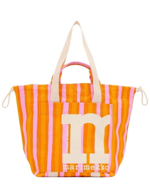 Marimekko Orange Marimekko Mono City Piccolo Tote