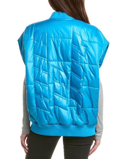Khrisjoy Blue Patch Puffer Down Vest