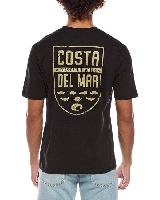 COSTA APPAREL Black Species Shield T-Shirt for men
