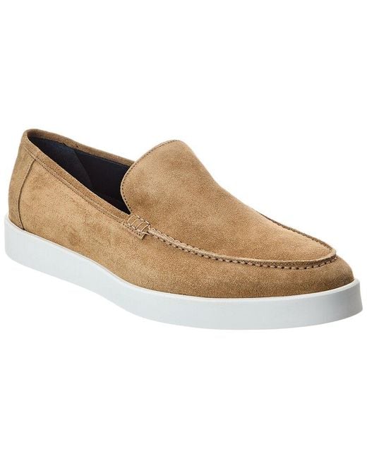 Johnston & Murphy Brown Bolivar Venetian Suede Oxford for men