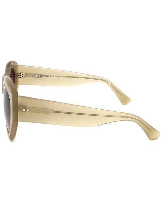 Linda Farrow White Dvn120 54mm Sunglasses