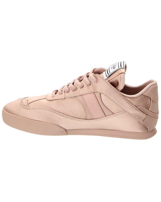 Chloé Pink Logo Satin Sneaker