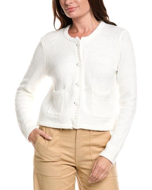 Michael Stars White Opaline Cardigan