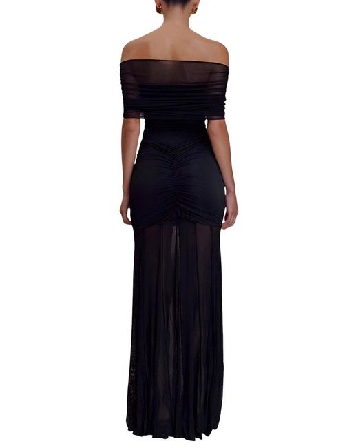 Amanda Royal Black Maxi Dress