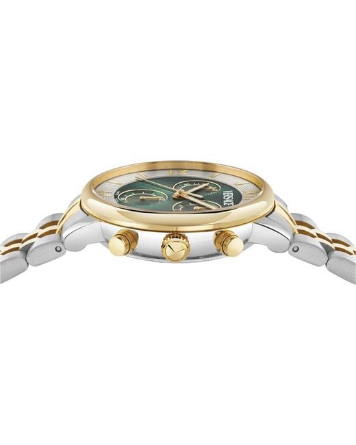 Versace Metallic Classic Round Chrono Watch