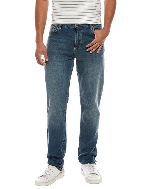 Roberto Cavalli Blue Straight Washed Jean