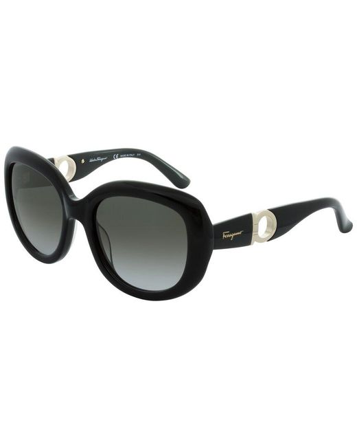 Ferragamo Black Sf727s 53mm Sunglasses