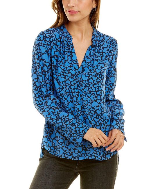 Zadig & Voltaire Synthetic Tink Print Coeur Tunic in Blue | Lyst Canada