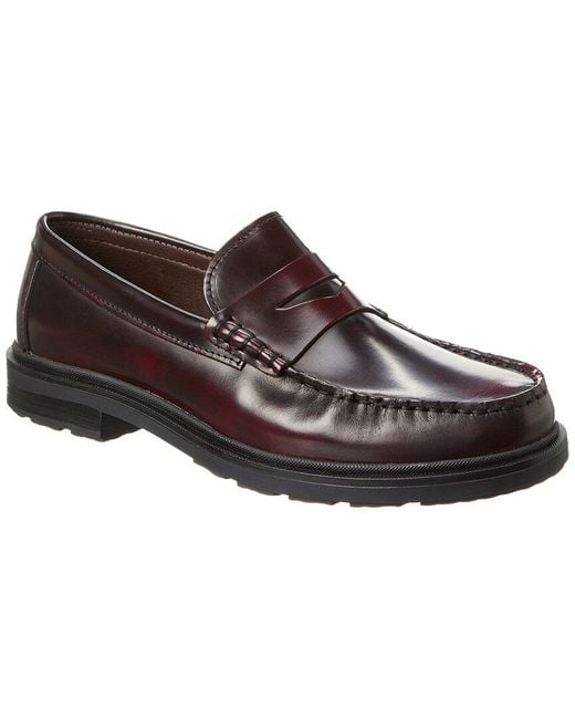 M by Bruno Magli Brown Melo Leather Loafer for men