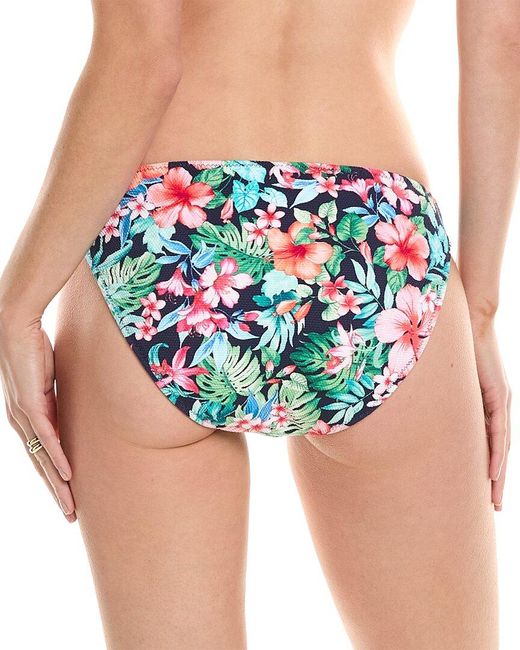 Tommy Bahama Blue Island Cays Flora Reversible Hipster Bikini Bottom