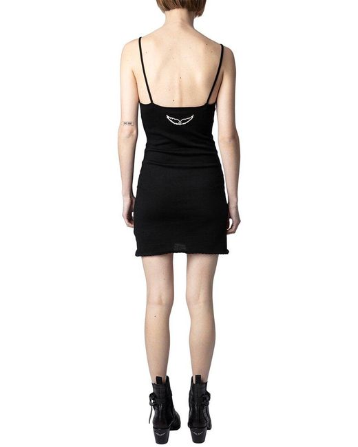 Zadig & Voltaire Black Mempha Mini Dress