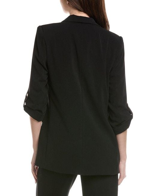 Philosophy Black 3/4-Sleeve Jacket