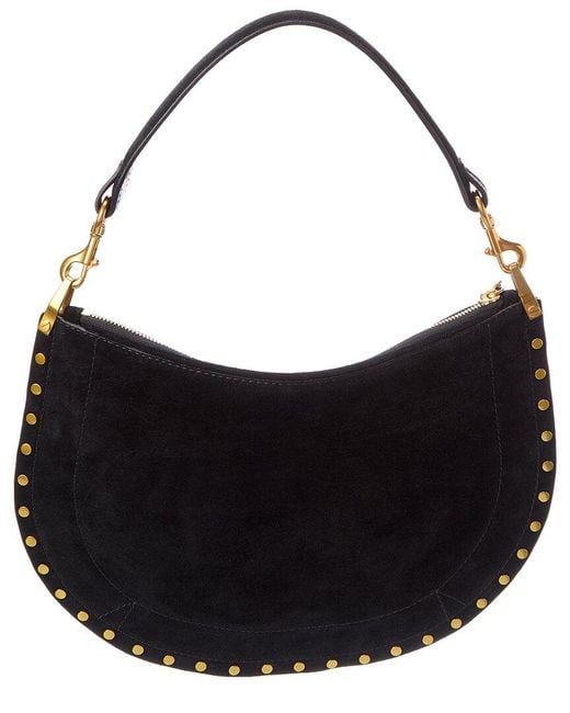 Isabel Marant Black Oskan Suede Shoulder Bag