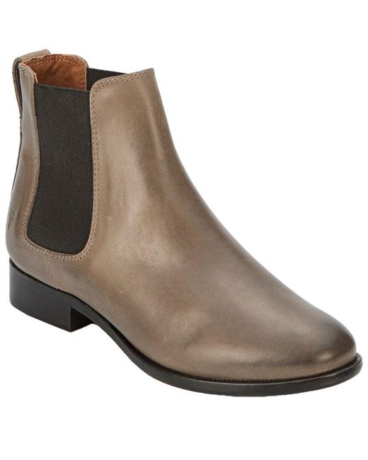 Frye Brown Carly Leather Chelsea Boot