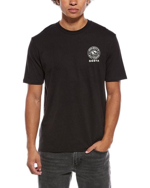 COSTA APPAREL Black Eye Of The C T-Shirt for men