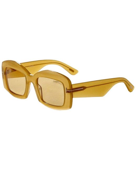 Tom Ford Yellow Ft1218 53Mm Sunglasses