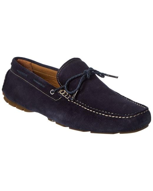 Donald J Pliner Blue Dutton02 Suede Driver for men