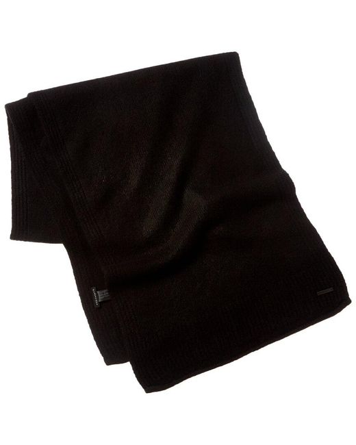 AllSaints Black Carmen Wool-blend Scarf