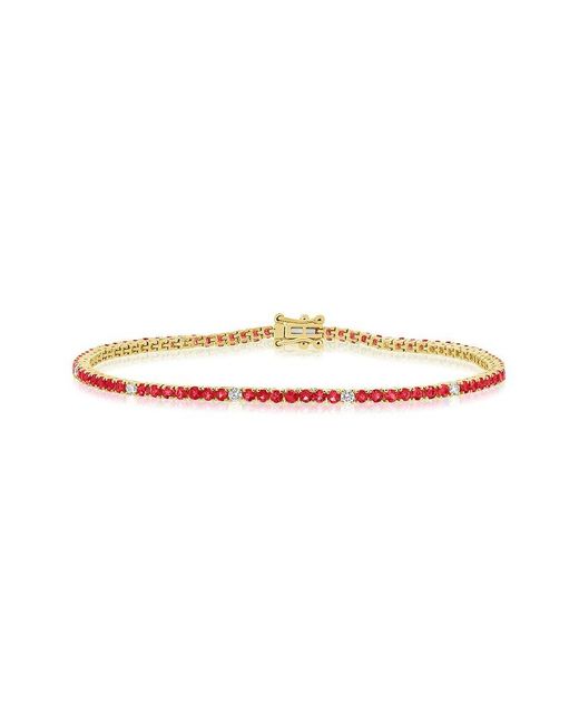 Sabrina Designs Multicolor 14k 2.91 Ct. Tw. Diamond & Ruby Bracelet