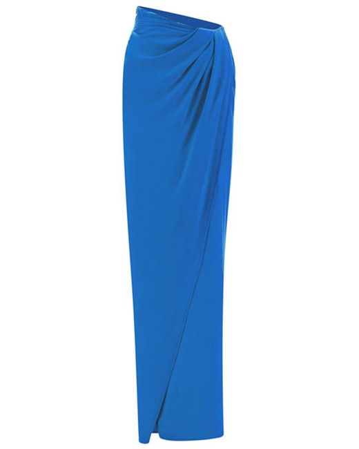 GAUGE81 Blue Paita Silk Maxi Skirt