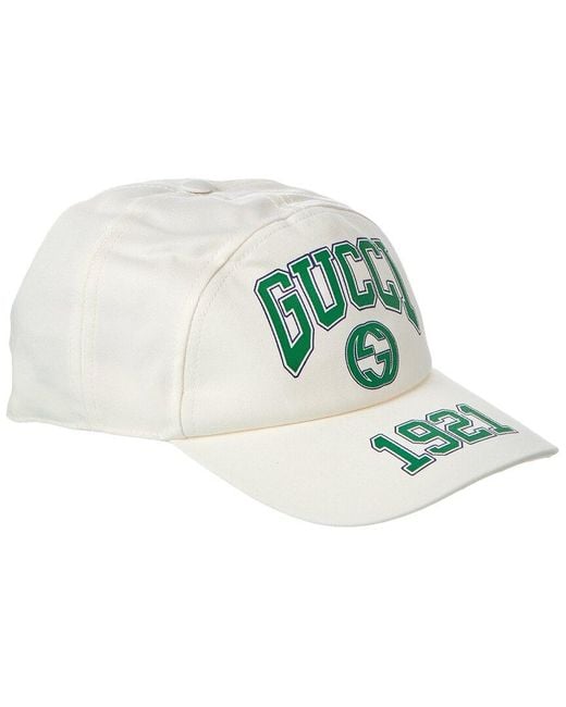 Gucci Green Print Baseball Cap for men