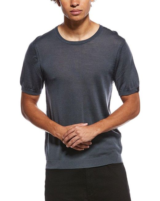 Rag & Bone Gray Aulton Knit Wool-Blend T-Shirt for men