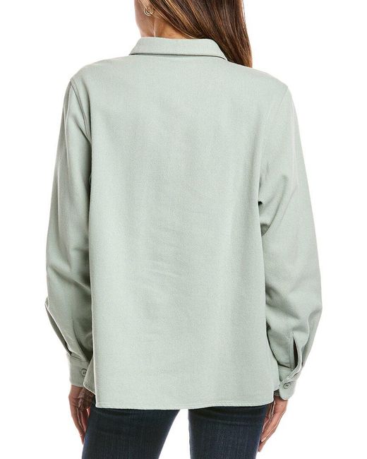Officine Generale Gray Officine Generale Bonnia Wool-Blend Overshirt