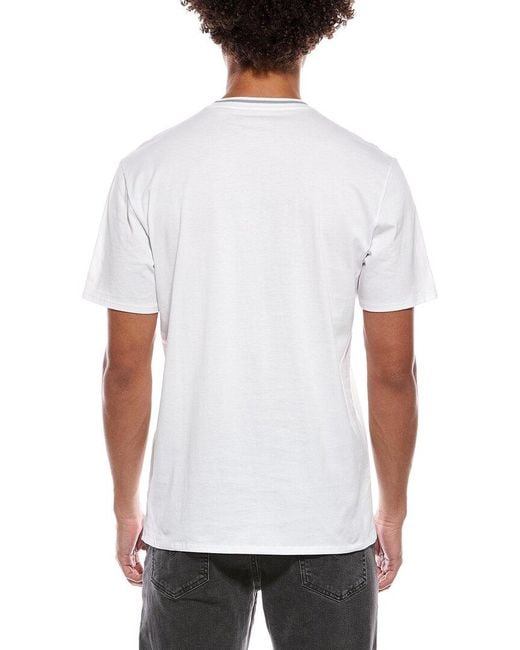 Karl Lagerfeld White Small Logo T-Shirt for men