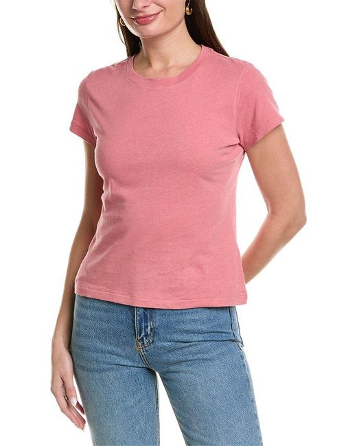 Alex Mill Red Prospect Linen-blend T-shirt