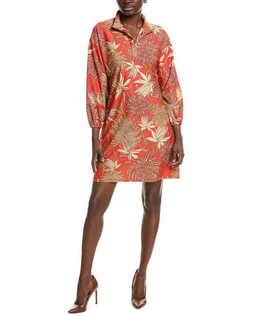 Jude Connally Orange Florence Swing Dress